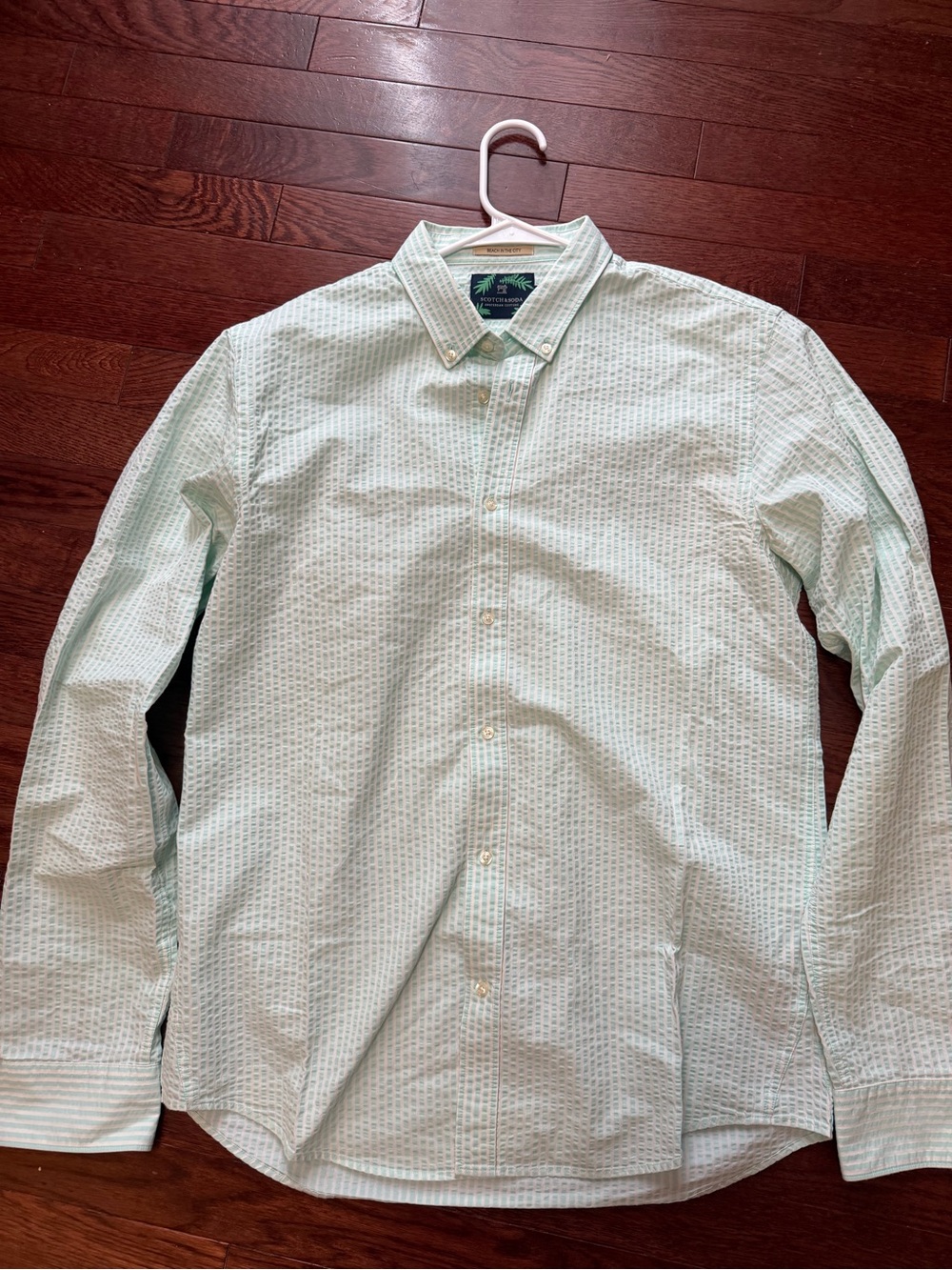 Scotch & Soda Light Mint Button-Down Shirt